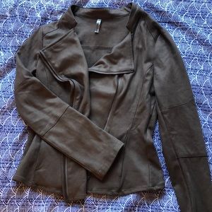 faux suede jacket